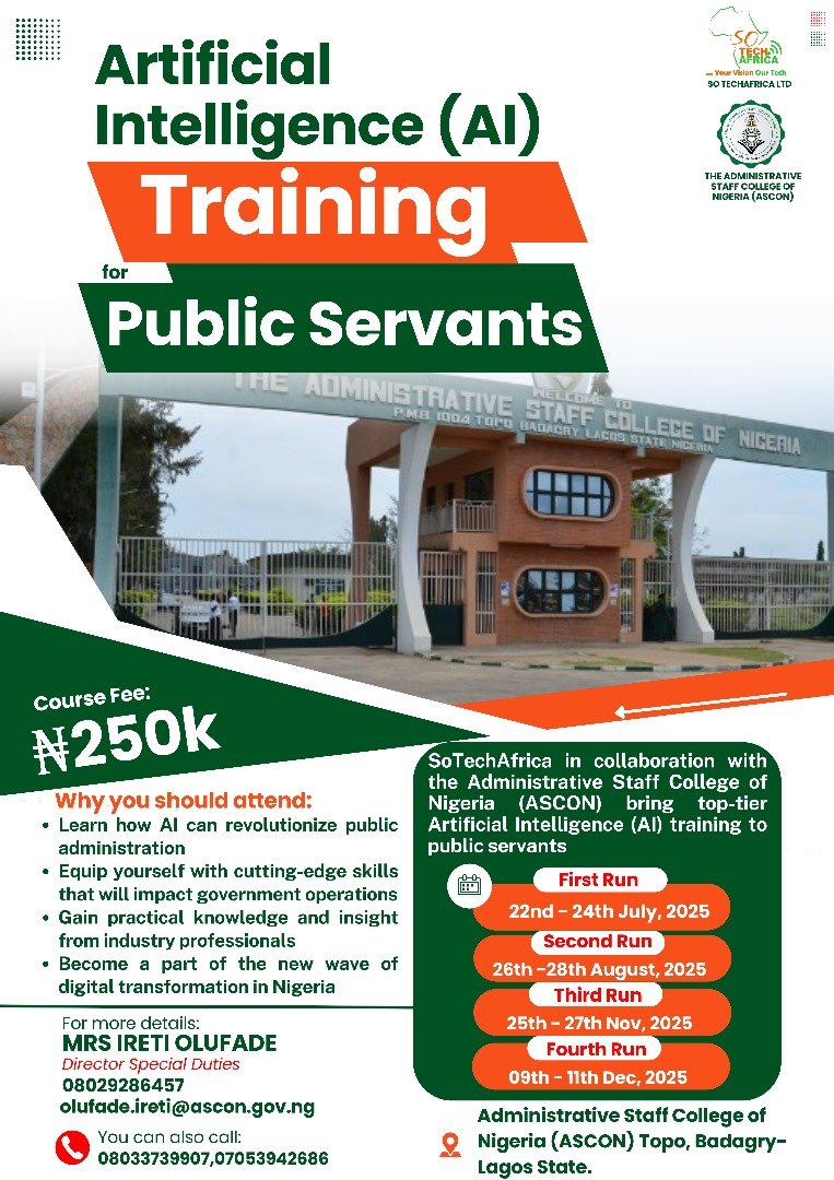 AI TRAINING FOR PUBLIC SERVANTS